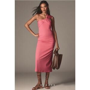 NWT Anthropologie Porridge Antonia Twist-Front Ribbed Maxi Dress